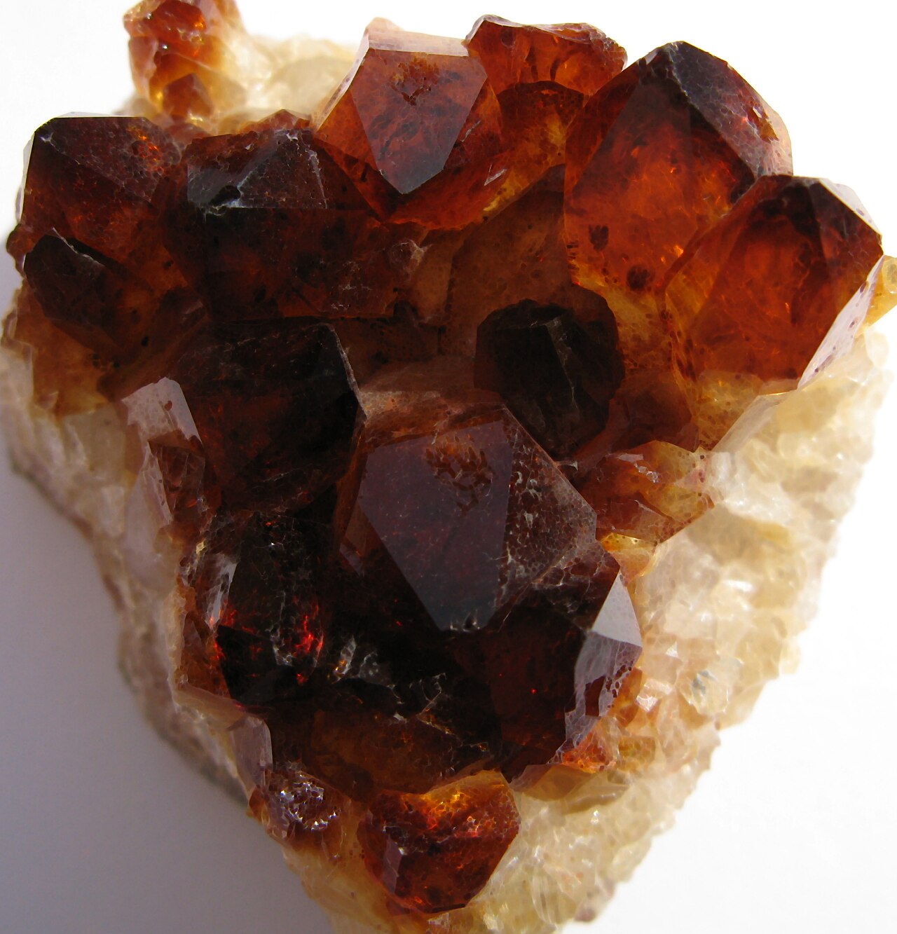 Quarzo citrino — cristalli gialli, Brasile